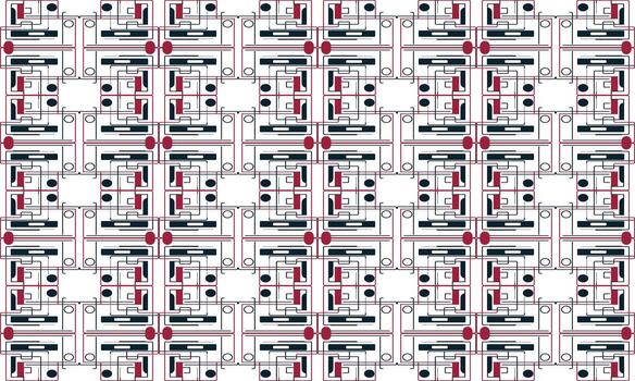 Creative Geometric Background with Flat Shapes and Minimalistic Layout vector