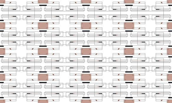 Flat Seamless Geometric Pattern for Repeating Background Use vector