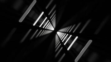 oranje en wit snel roterend abstract neon tunnel achtergrond vj lus in 4k video