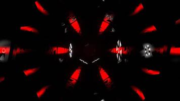 rosso e bianca digitale strobo leggero vortice sfondo vj ciclo continuo nel 4k video