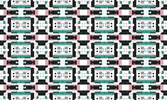 geométrico moderno modelo para vestir, tela, y mercancías diseño vector