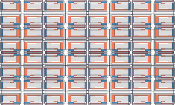 A seamless pattern with squares and lines vector