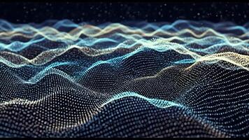 Digital Waves Flowing in Dynamic Data Visualization video
