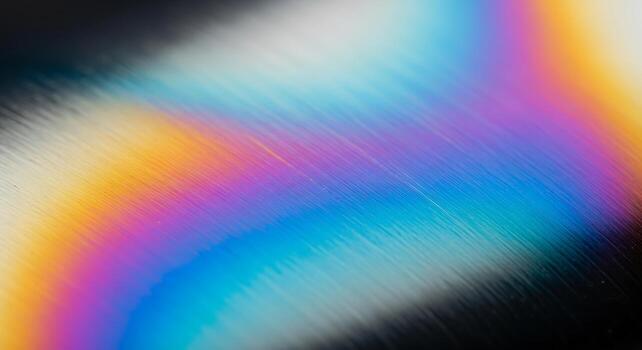 Abstract rainbow spectrum of light refraction and interference patterns photo