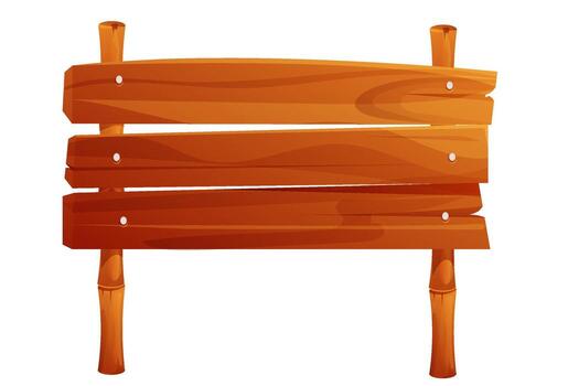 Wooden signposts, board textured wood plank.Wood plank frame game signpost, farm garden or jungle pointing panel. Set menu ui design. Outdoor empty textured arrow vector