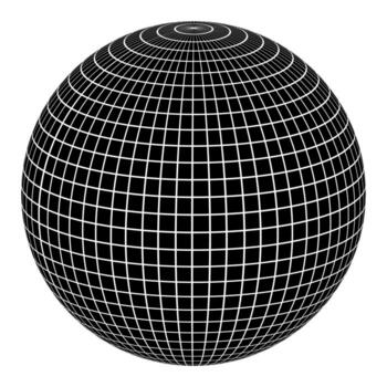 Grid Wireframe Globe Representing Global Connectivity and Technology vector