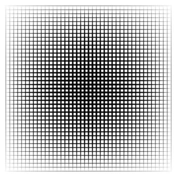 Optical Illusion Grid Squares mosquito net Depth Effect vector