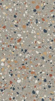 Colorful Terrazzo Pattern with Stone Fragments photo
