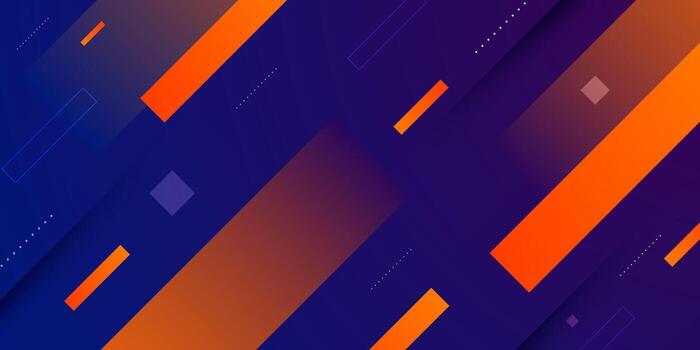 resumen oscuro púrpura antecedentes con naranja línea formas modelo elemento concepto diseño. frio bandera diseño. vector