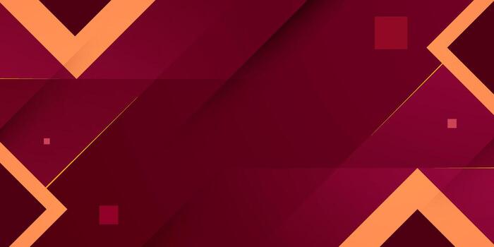 Abstract dark red background with orange shapes pattern concept design. Simple banner futuristic element background. vector