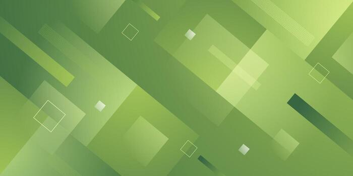 Abstract overlap square banner background. Simple and trendy green color element background design. Cool pattern background. vector