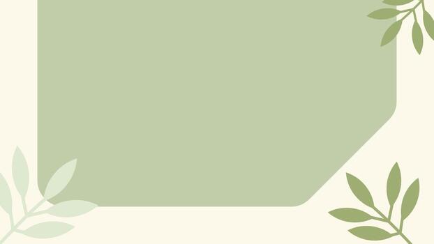 Modern matcha themed background with soft cream tones, rounded shapes, and leafy accents. Perfect for wellness, nature, branding, and minimalist design projects. vector