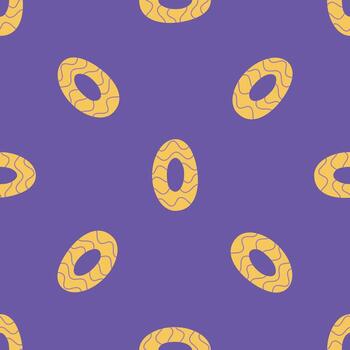 Seamless pattern of zeros on a purple background. Endless textures for your design vector