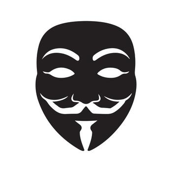 oculto cara anónimo usuario seguridad proteccion sólido icono vector