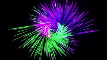 abstrakt energi kul lysande partikel explosion visuell effekt i uhd video