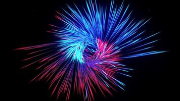 Digital Fire Explosion Abstract Particle Burst Background in 4K video