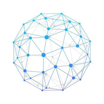 Digital Network Sphere Global Connectivity Technology Abstract vector