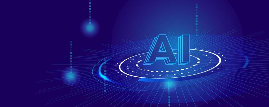 ai artificial inteligencia tecnología concepto futurista digital antecedentes vector