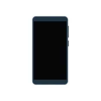 Flat Style Cellphone with Plain Display vector