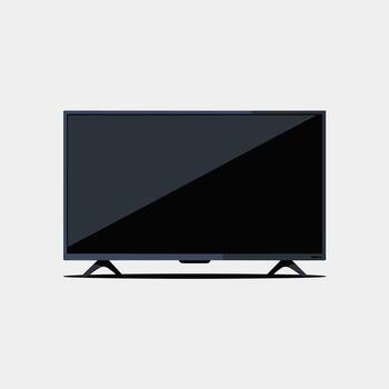 Flat Design of a Digital Smart TV for Home Use vector