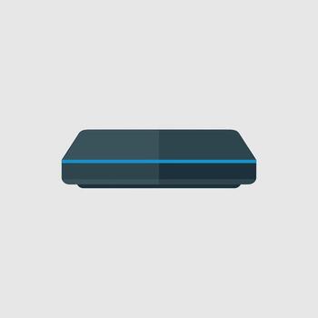 Simple Flat Illustration of a Streaming Player Device vector