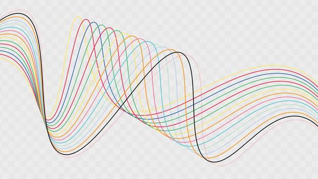 Abstract wavy thin line texture background vector