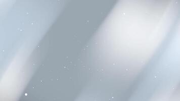 uma suave cinzento bokeh luz fundo com brilhando partículas e suave gradientes. perfeito para papel de parede, apresentações, inverno temas, elegante desenhos, e mínimo cenários. video