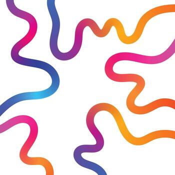 A colorful abstract background with wavy lines vector