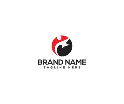 Abstract Logo Design A modern, minimalist logo design, perfect for representing a dynamic and forward-thinking company or brand. The logo features a circular shape. vector