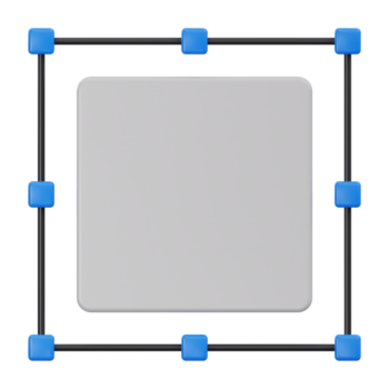 objeto seleção e redimensionar ferramenta 3d render png