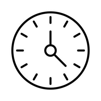 line Symbol of Urgent Deadline, Time Running Out, or High Priority vector