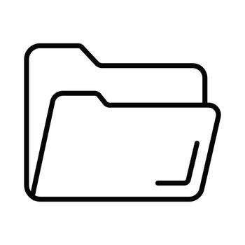 Outline Graphic for Document Storage, Archiving, and Data Organization vector