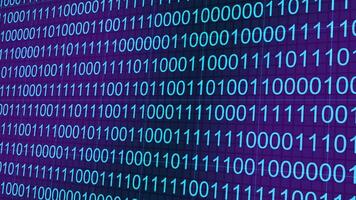 buio alzavola digitale binario dati ruscello sfondo ciclo continuo video