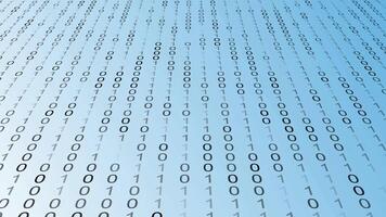 leggero blu bianca binario codice astratto dati sfondo video