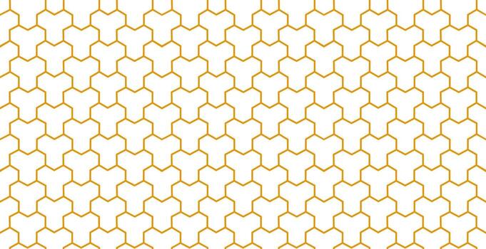 Geometric pattern with lines, seamless background, gold mesh graphic pattern vector