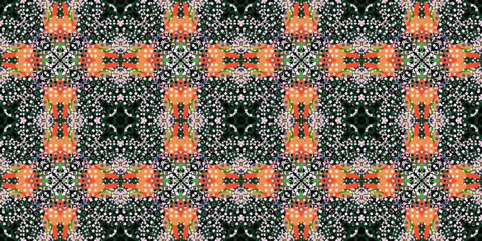 sin costura resumen geométrico loseta antecedentes. étnico textil impresión diseño. vistoso resumen bordado modelo. contemporáneo resumen píxel Arte sin costura modelo vector