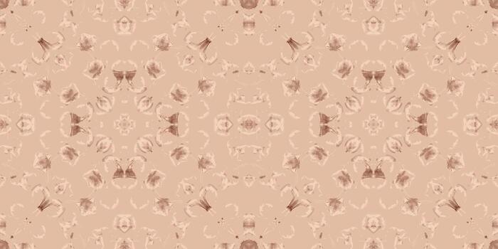 Abstract Floral Geometry in Monochromatic Soft Tones. Warm Brown and Beige Hand-Painted Abstract Surface seamless pattern. Contemporary Interior Design Background with Soft Texture. vector