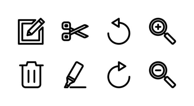 Ultimate Text Editor Line Icon Set High Quality for Modern Web Platforms vector