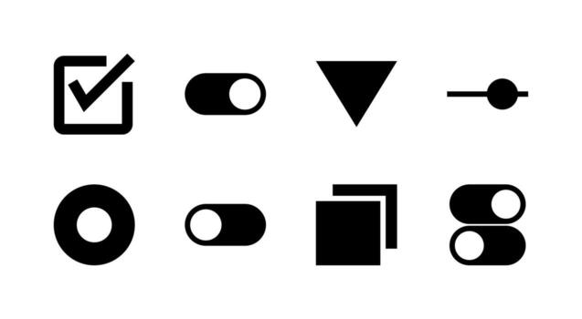 Interface Control Icon Set Essential for Digital Products vector
