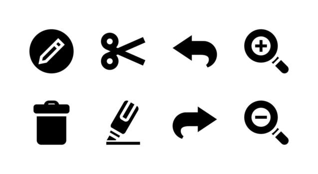 Ultimate Text Editor Solid Icon Set High Quality for Modern Web Platforms vector