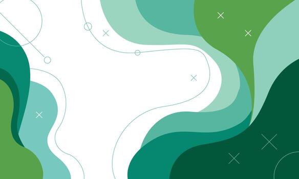 resumen verde ondulado antecedentes para presentación. vector