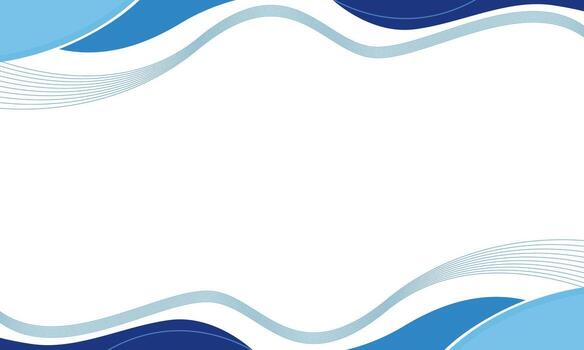 Abstract Blue Wave Background for Presentation. vector