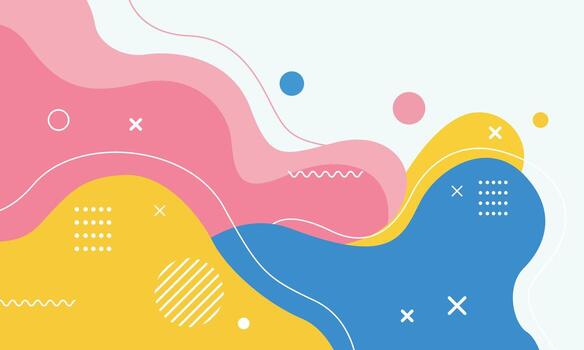 resumen vistoso geométrico antecedentes con fluido formas vector