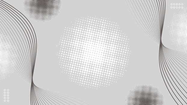 Abstract geometric background with halftone dots and lines. illustration vector