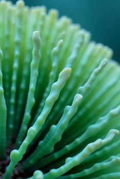 Microscopic View of Green, Rod-Shaped Structures photo