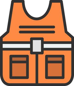 chaleco mínimo ui elemento vector