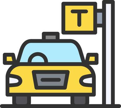 Taxi detener mínimo ui elemento vector