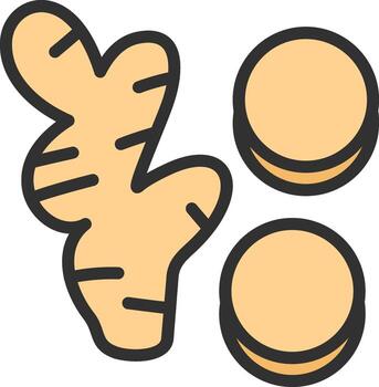 Ginger Gradient Style Element vector