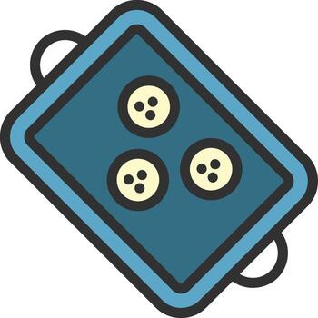 Baking Tray Vibrant Visual Object vector