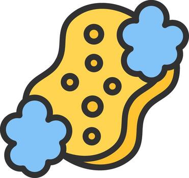 Sponge Thin Graphic Shape vector
